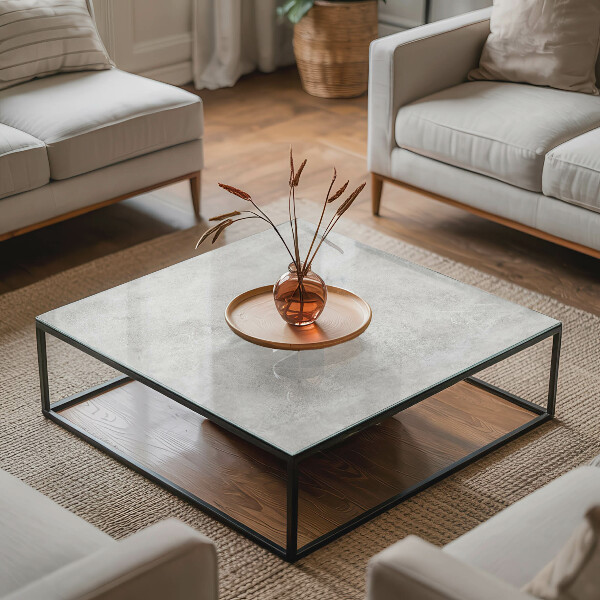 Piano del tavolo rettangolare Graffi sulla superficie del calcestruzzo