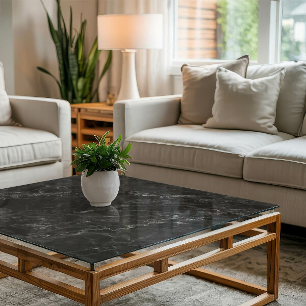 Piano del tavolo rettangolare Marmo con venature delicate