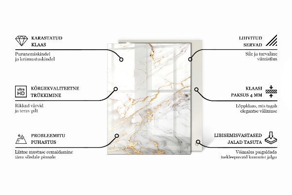 Piano del tavolo rettangolare Legno in armonia con la resina