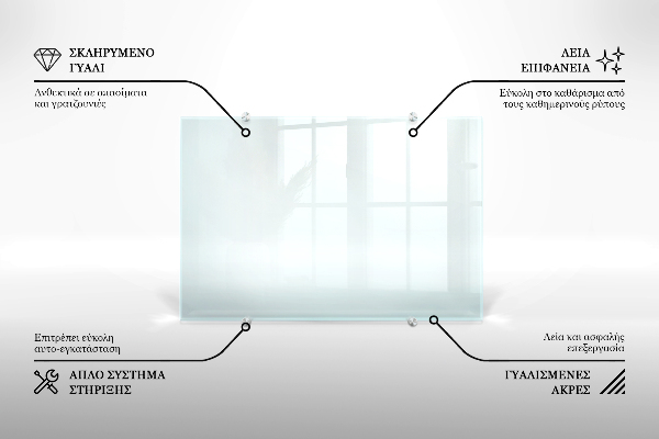 Trasparente rivestimento parete cucina 100x30 cm