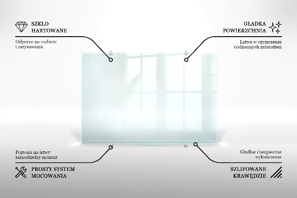 Trasparente rivestimento parete cucina 100x30 cm