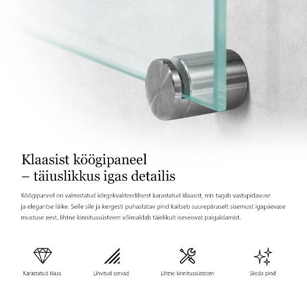 Trasparente pannello retrocucina 100x70 cm