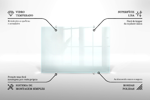 Rivestimento parete cucina trasparente 80x60 cm