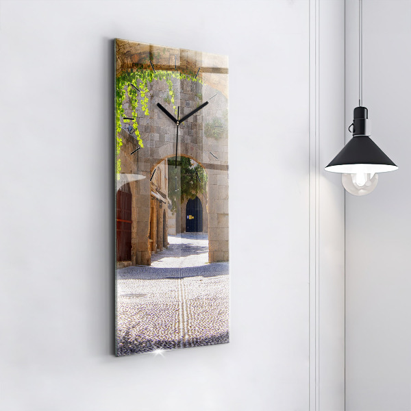 Orologio verticale Pittoresca strada di Rodi