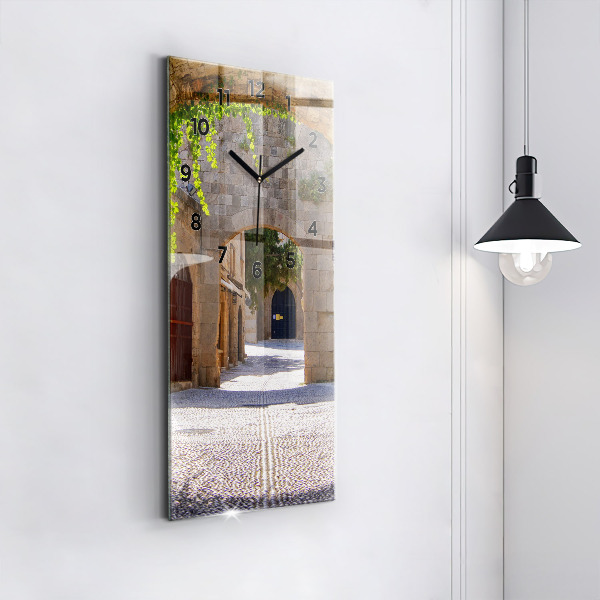 Orologio verticale Pittoresca strada di Rodi