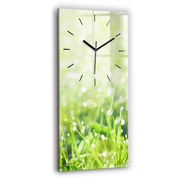 Orologio verticale Erba verde