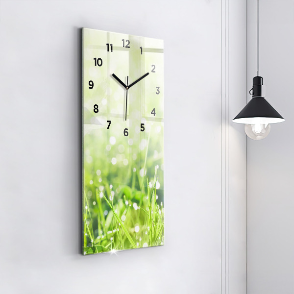 Orologio verticale Erba verde