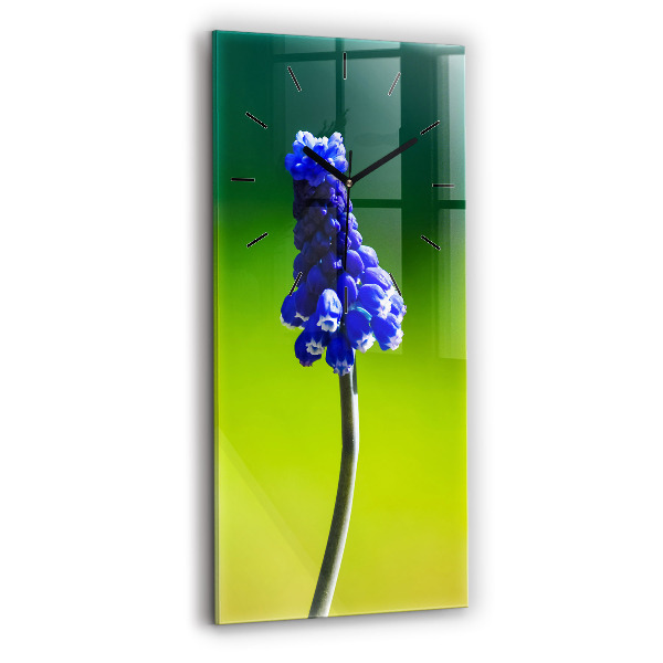 Orologio verticale Fiori blu
