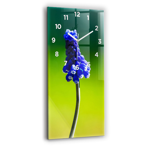 Orologio verticale Fiori blu