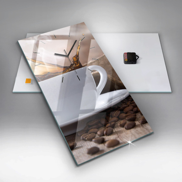 Orologio verticale Una tazza di caffè