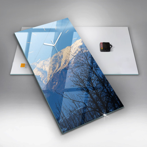 Orologio verticale Vista sulle montagne