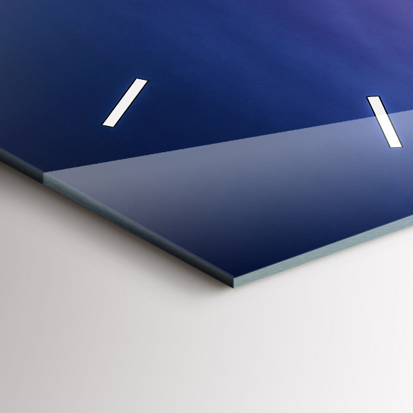 Orologio verticale New York e il tramonto