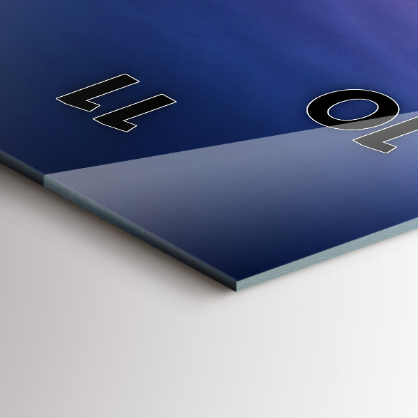 Orologio verticale New York e il tramonto