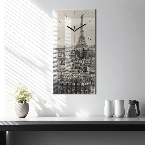 Orologio verticale Panorama paesaggistico di Parigi