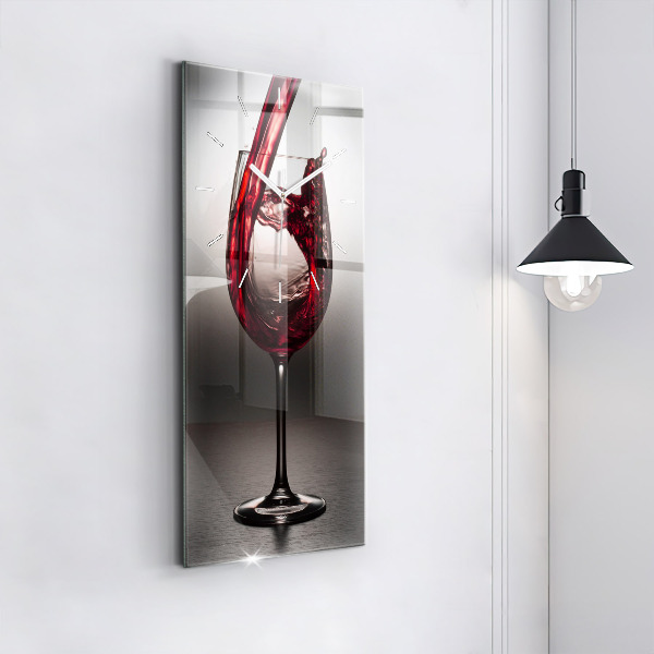 Orologio verticale Bicchiere di vino