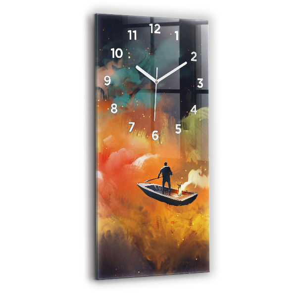Orologio verticale Pittura astratta