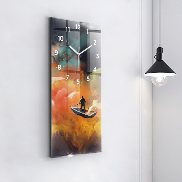 Orologio verticale Pittura astratta