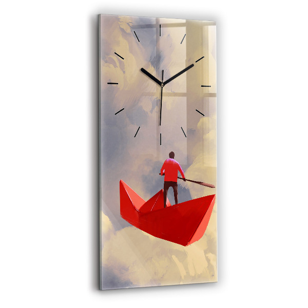 Orologio verticale Navi di carta