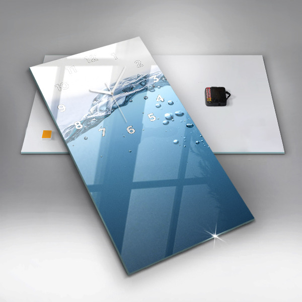 Orologio verticale in vetro Vista subacquea