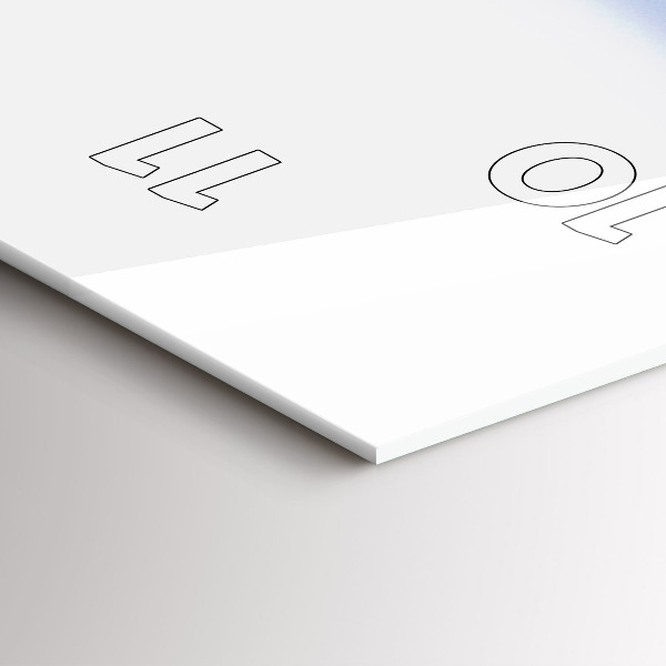 Orologio verticale in vetro Vista subacquea