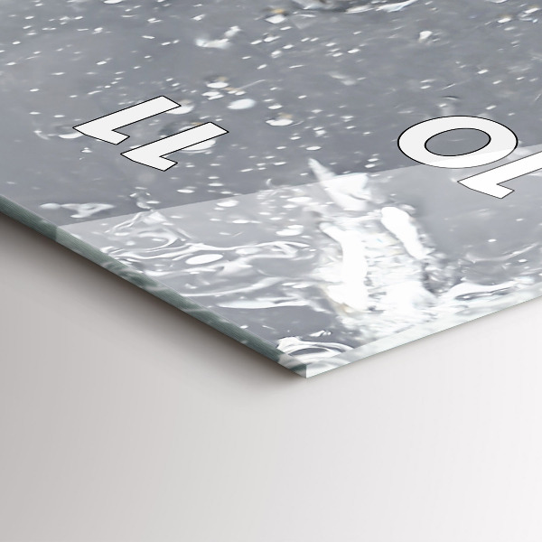 Orologio verticale in vetro Agrumi in acqua