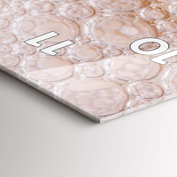 Orologio verticale in vetro Birra con schiuma