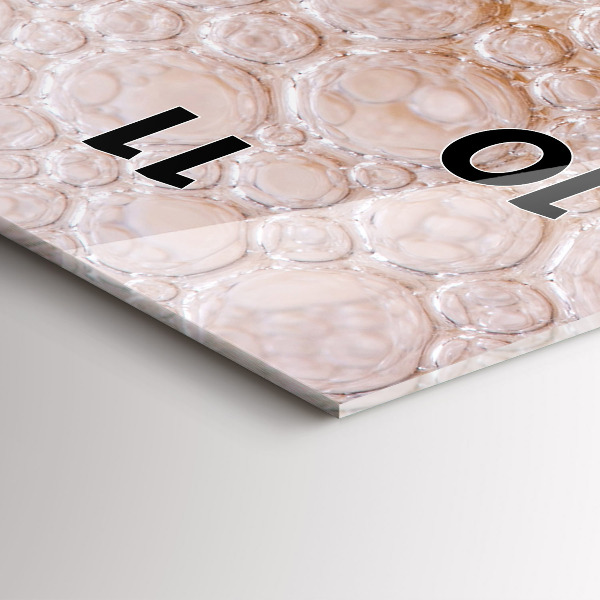 Orologio verticale in vetro Birra con schiuma