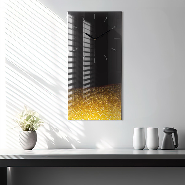 Orologio verticale in vetro Succo d'arancia