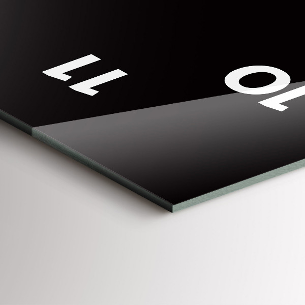 Orologio verticale in vetro Succo d'arancia