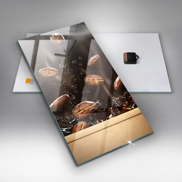 Orologio verticale in vetro Caffè caldo