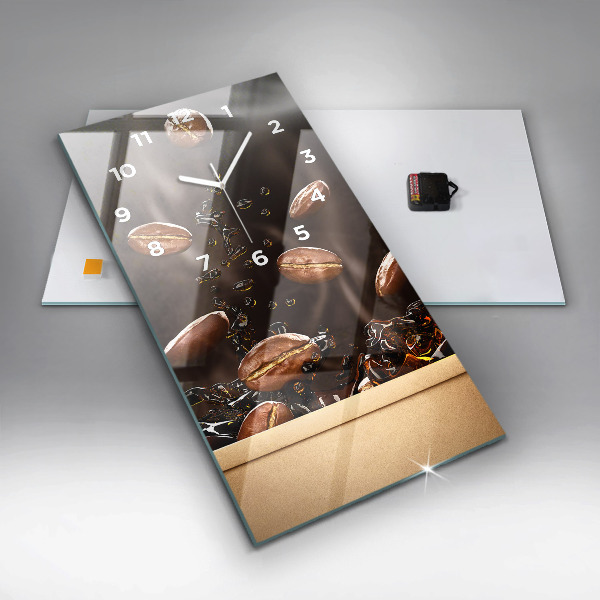 Orologio verticale in vetro Caffè caldo