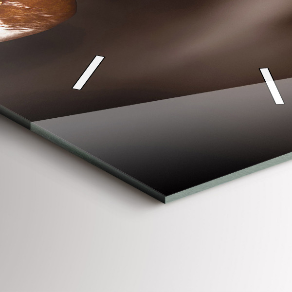 Orologio verticale in vetro Caffè caldo