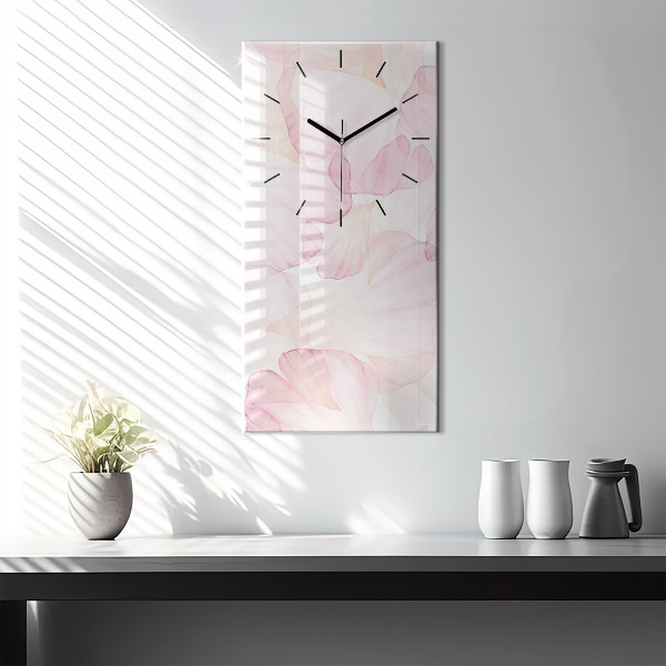 Orologio verticale Petali acquerellati