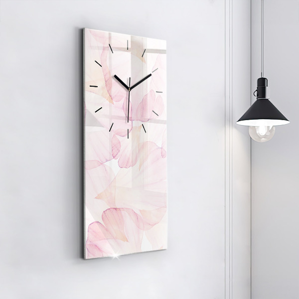 Orologio verticale Petali acquerellati