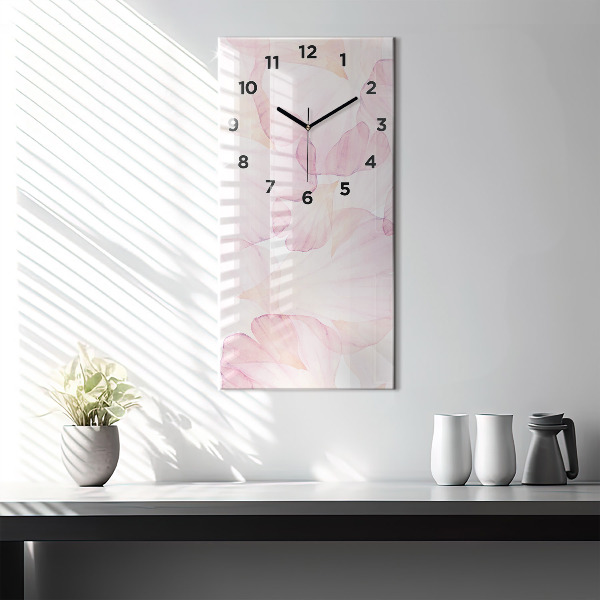 Orologio verticale Petali acquerellati