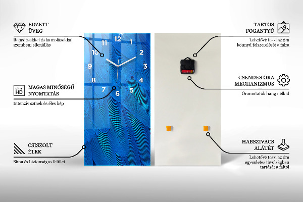 Orologio verticale Corvo al chiaro di luna