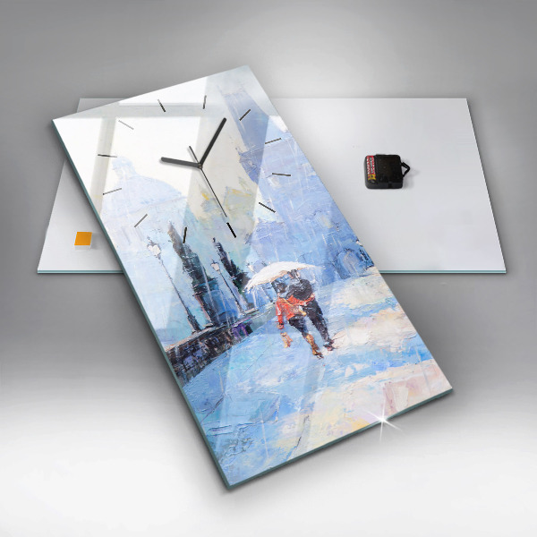 Orologio verticale Arte ad olio