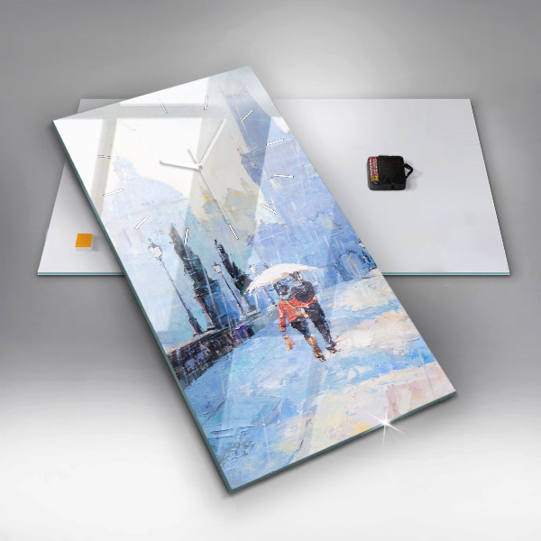 Orologio verticale Arte ad olio