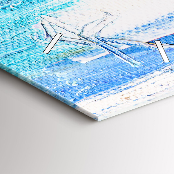 Orologio verticale Coppia sotto la pioggia