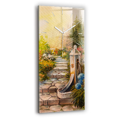 Orologio verticale Composizione dell'olio nella foresta