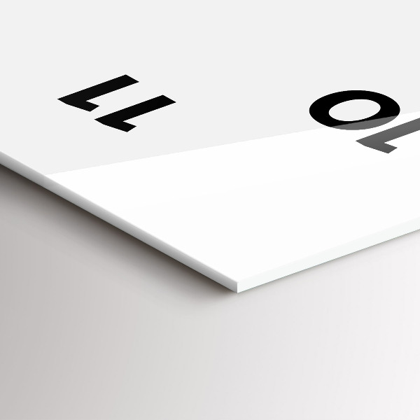 Orologio verticale Profilo del lupo dipinto