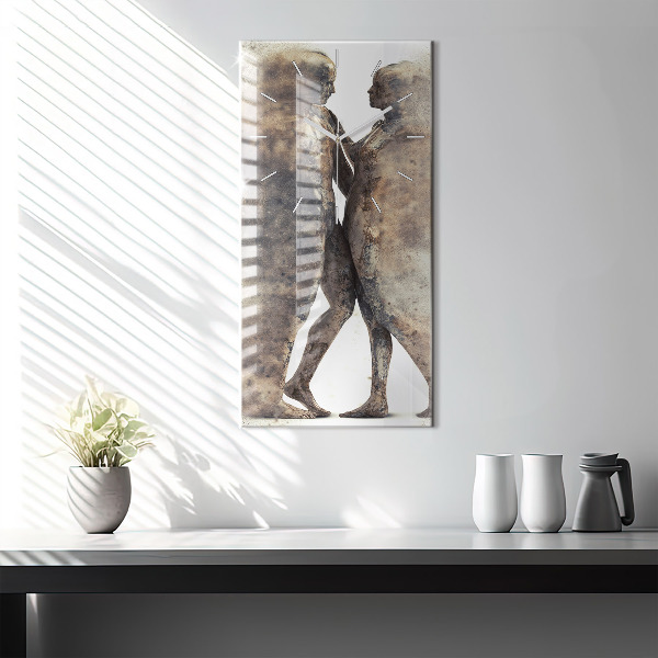 Orologio verticale Persone astratte sabbia