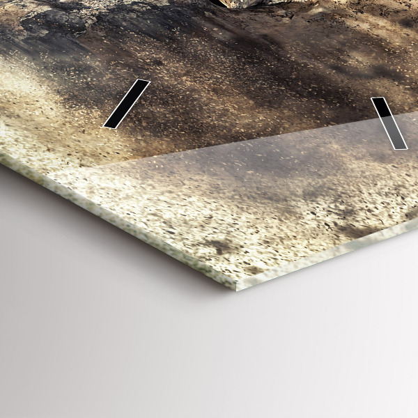 Orologio verticale Persone astratte sabbia