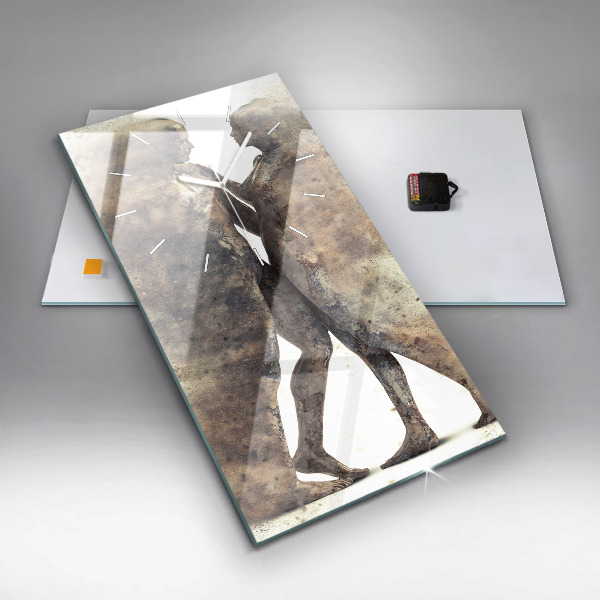 Orologio verticale Persone astratte sabbia