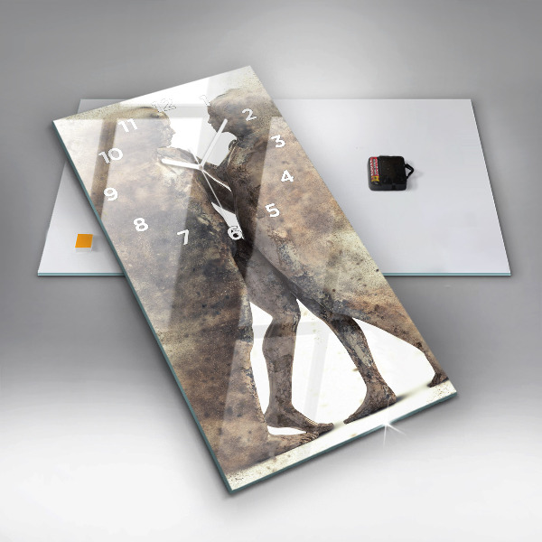 Orologio verticale Persone astratte sabbia