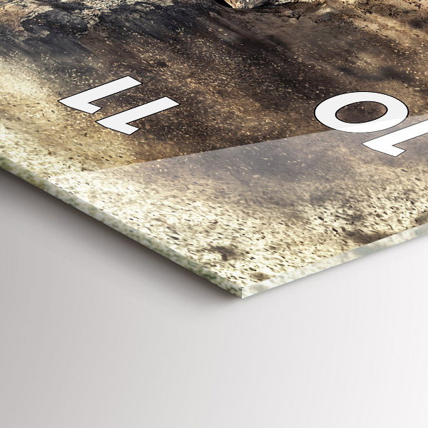 Orologio verticale Persone astratte sabbia