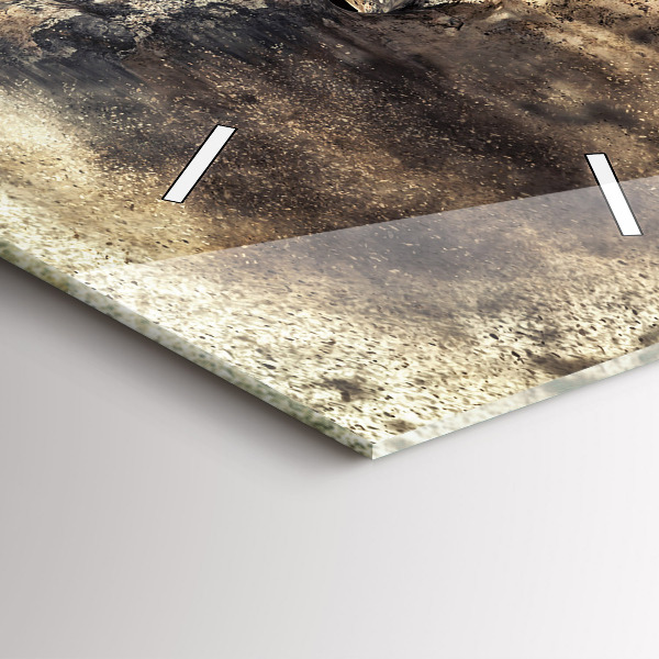 Orologio verticale Persone astratte sabbia