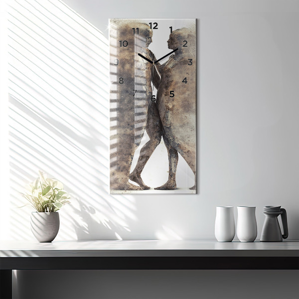 Orologio verticale Persone astratte sabbia