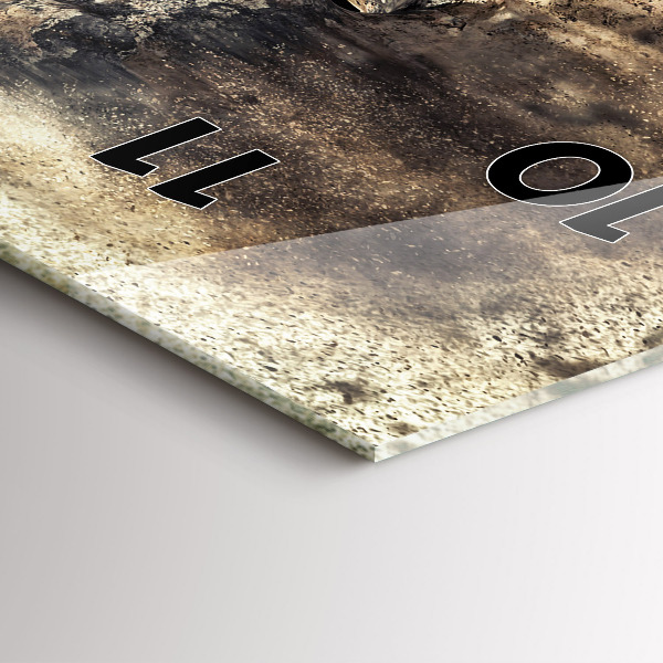 Orologio verticale Persone astratte sabbia