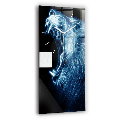 Orologio verticale Leone selvaggio